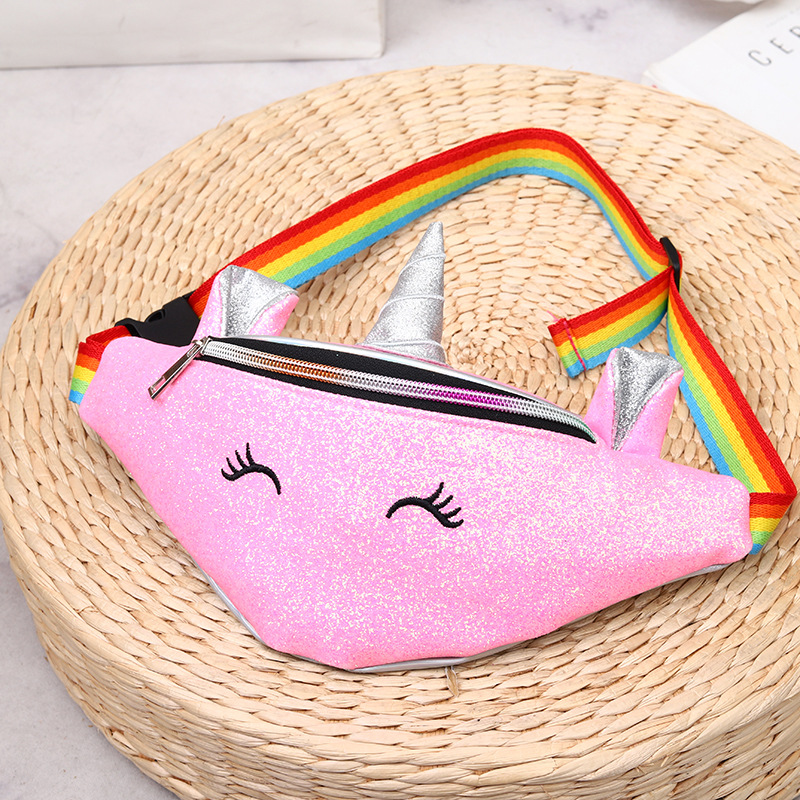 New Fashion Creative Waist Bag Children Cute Unicorn Shoulder Messenger Bag Cartoon Laser Sequins Children Backpack New Fashion Creative Waist Bag Children Cute Unicorn Shoulder Messenger Bag Cartoon Laser Sequins Children Backpack