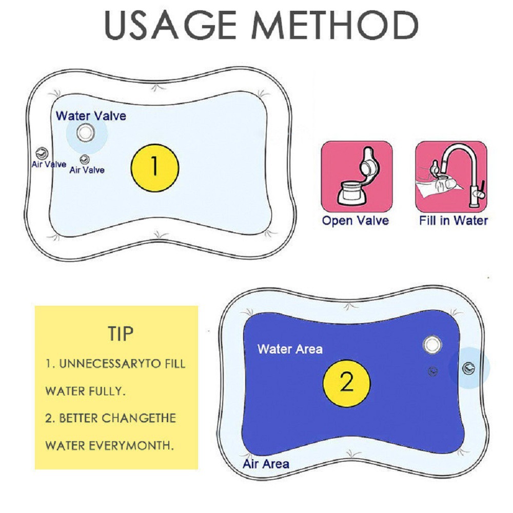 Amazon hot style water pad baby inflatable ice pad baby inflatable add water clap music manufacturers spot wholesale Amazon hot style water pad baby inflatable ice pad baby inflatable add water clap music manufacturers spot wholesale