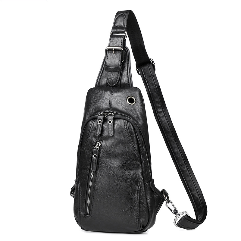 New Chest bag for Men Korean version of the waist leather small bag for men cross-body bag one shoulder bag sport cross-body fashion bag