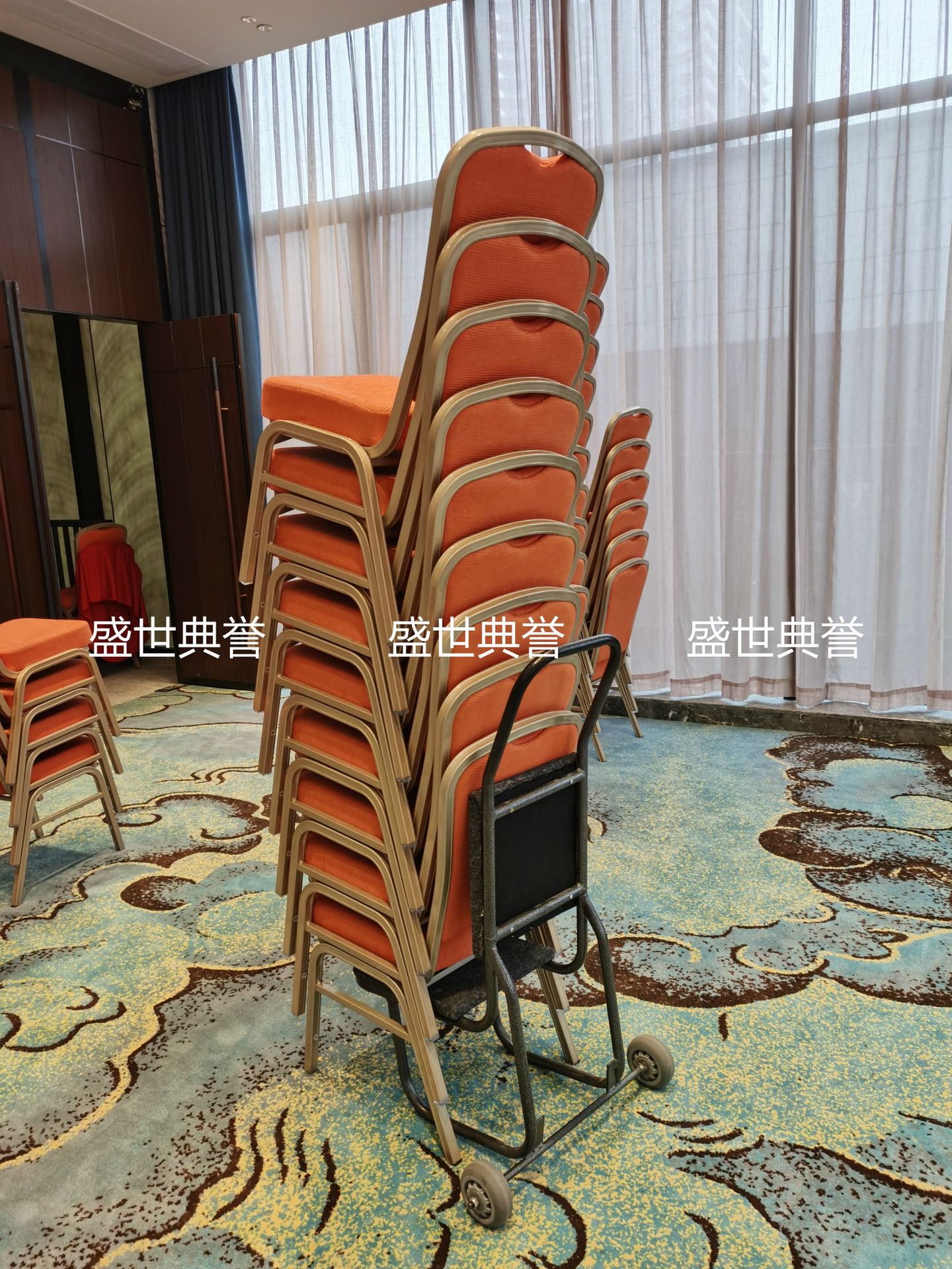 Wenzhou Banquet Center Chair Carrier Hotel Banquet Hall Chair-Type Cart Conference Folding Chair Transport Vehicle Wenzhou Banquet Center Chair Carrier Hotel Banquet Hall Chair-Type Cart Conference Folding Chair Transport Vehicle