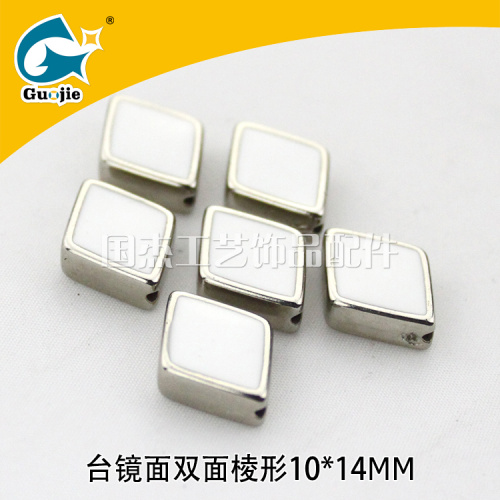ABS two-sided drip oil 10*14 prismatic drill garment cap accessories