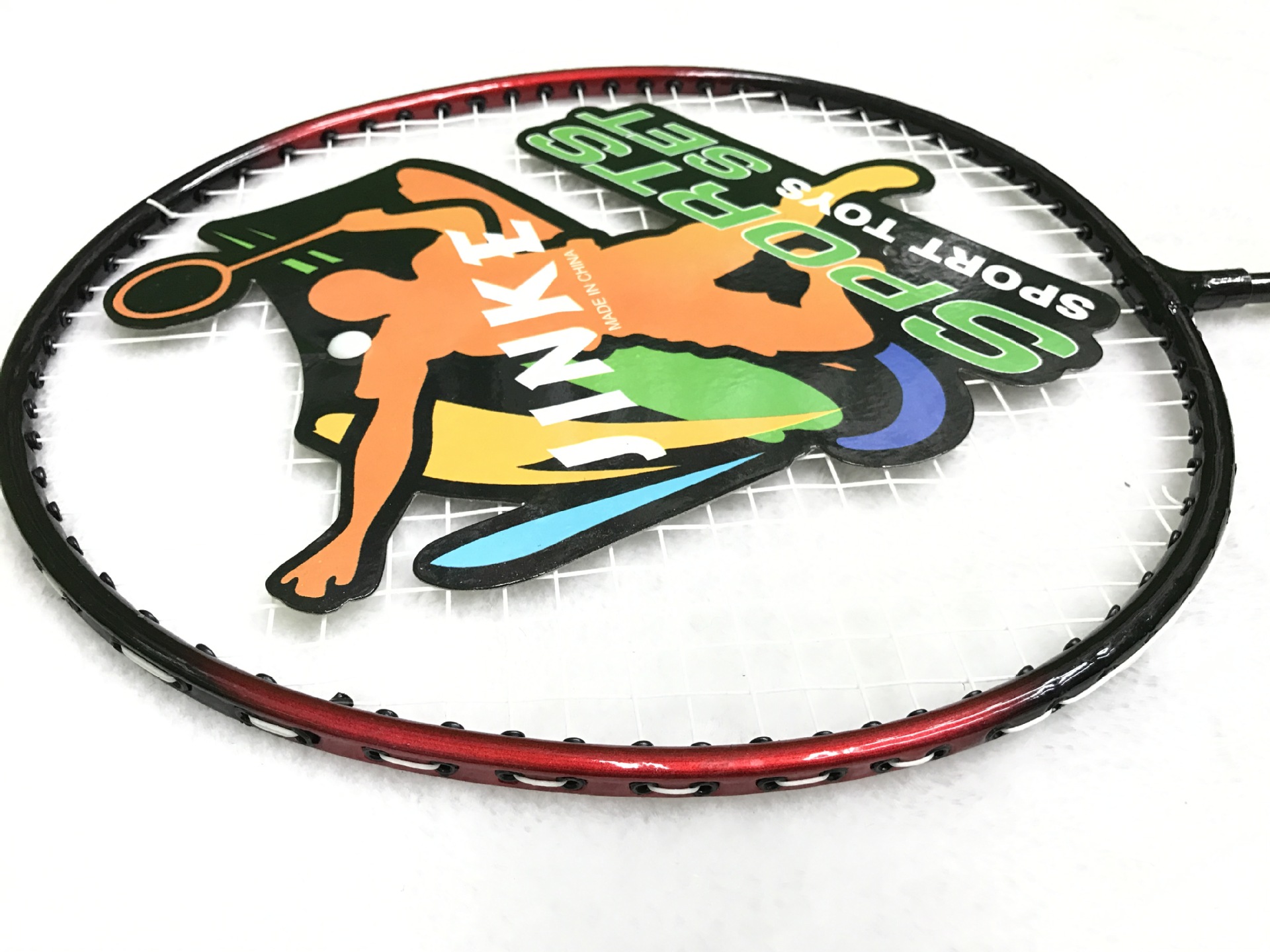 The factory direct selling JINKE-208 badminton rackets 2 pieces to take super light alloy competition training special 