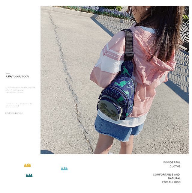 Children's Popular Messenger Bag Fashionable Stylish Waist Bag Boys and Girls Handsome Dinosaur Shoulder Bag Baby Cute Chest Bag Children's Popular Messenger Bag Fashionable Stylish Waist Bag Boys and Girls Handsome Dinosaur Shoulder Bag Baby Cute Chest Bag