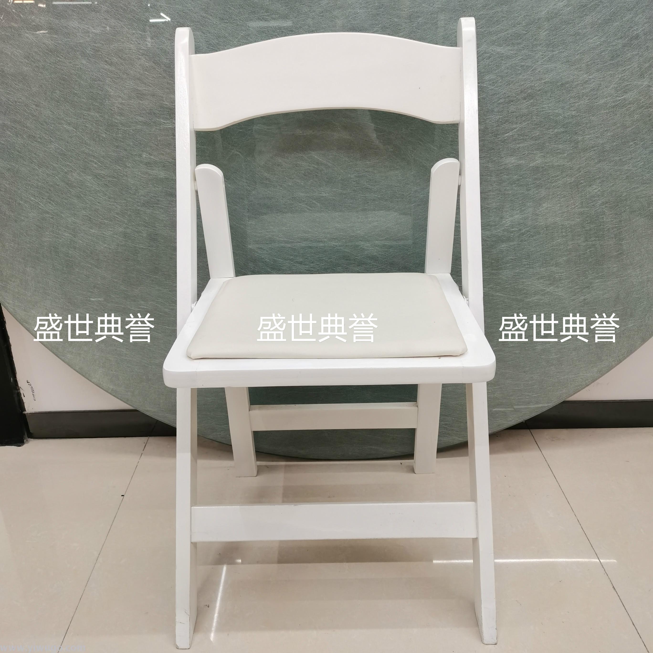 White folding chair American outdoor wedding banquet chair