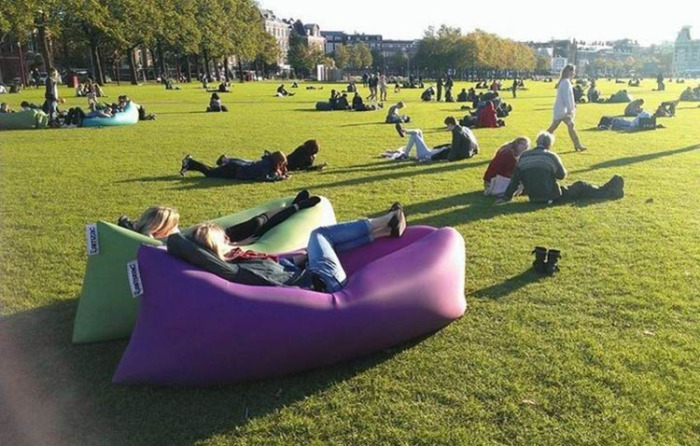 Lazy Air Sofa Inflatable Sleeping Bag Outdoor Lazy Bed Portable Beach Sleeping Bag Lazy Air Sofa Inflatable Sleeping Bag Outdoor Lazy Bed Portable Beach Sleeping Bag