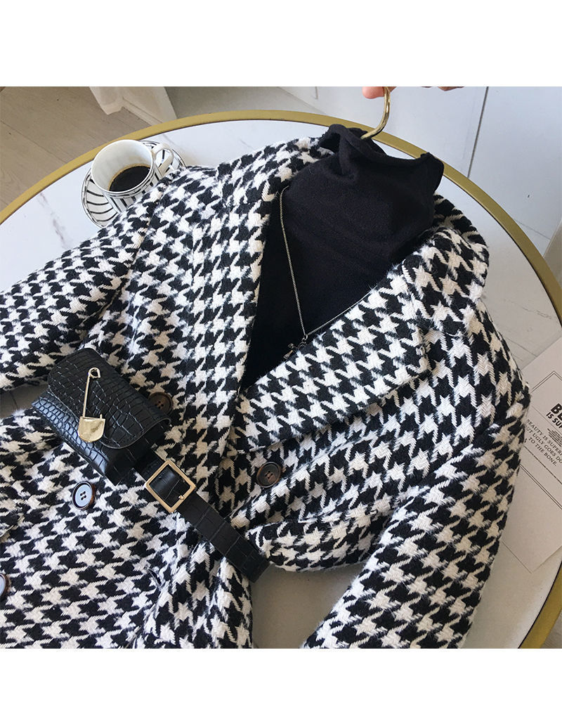 [Free Waist Bag] Small Suit 2021 New Spring and Autumn Suit Jacket Women's Fashionable Ins Woolen Coat Thickened