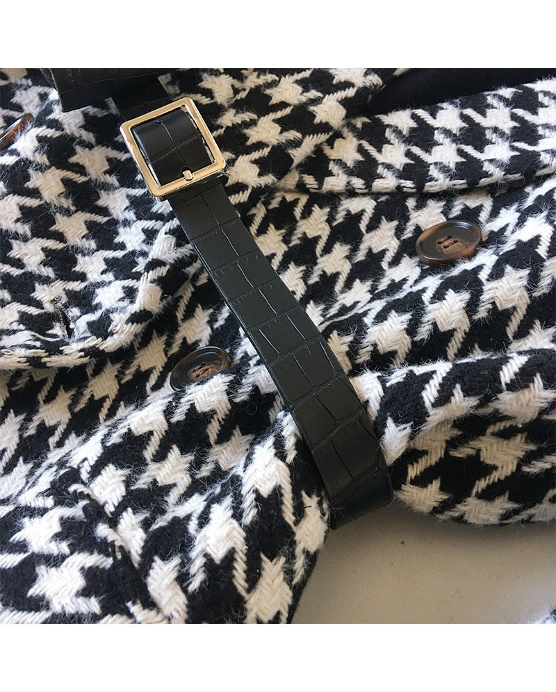 [Free Waist Bag] Small Suit 2021 New Spring and Autumn Suit Jacket Women's Fashionable Ins Woolen Coat Thickened