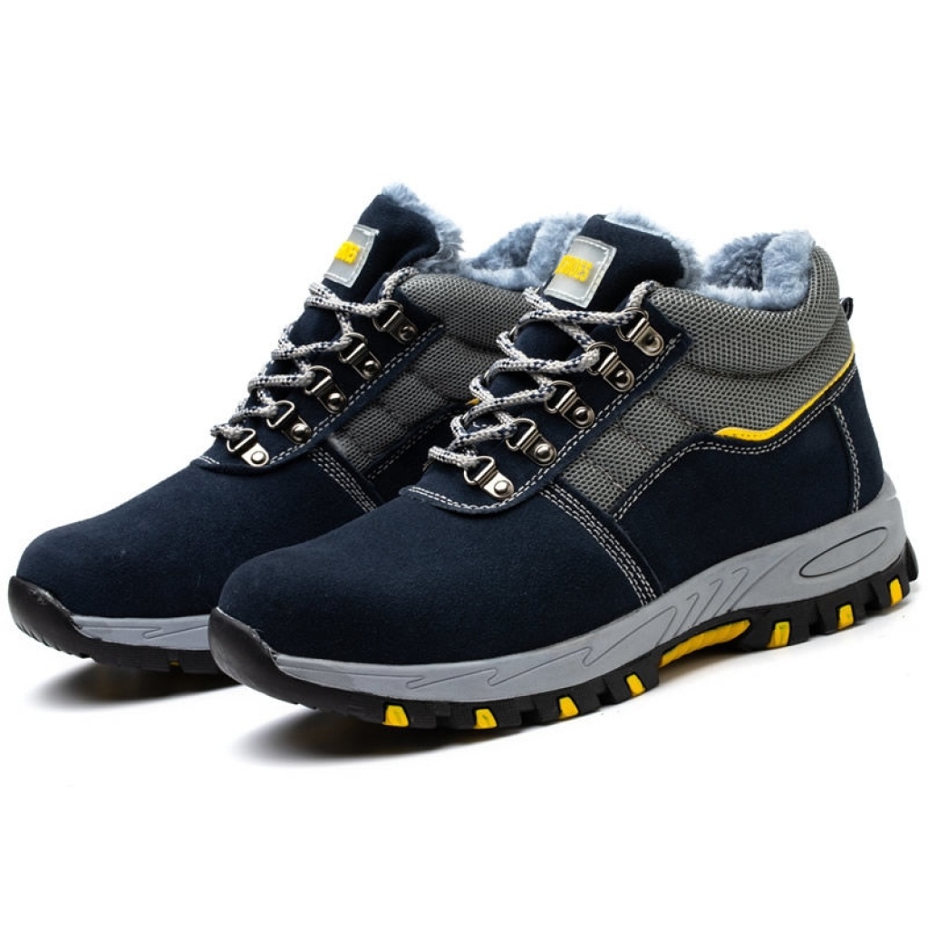 Winter Safety Shoes Men's Velvet Warm Cotton Shoes Steel Toe Cap Attack Shield and Anti-Stab Cold-Proof Construction Site Wear Resistance Non-Slip Shoes Winter Safety Shoes Men's Velvet Warm Cotton Shoes Steel Toe Cap Attack Shield and Anti-Stab Cold-Proof Construction Site Wear Resistance Non-Slip Shoes