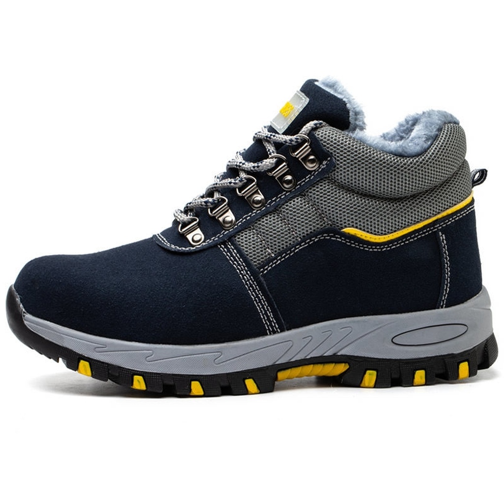 Winter Safety Shoes Men's Velvet Warm Cotton Shoes Steel Toe Cap Attack Shield and Anti-Stab Cold-Proof Construction Site Wear Resistance Non-Slip Shoes Winter Safety Shoes Men's Velvet Warm Cotton Shoes Steel Toe Cap Attack Shield and Anti-Stab Cold-Proof Construction Site Wear Resistance Non-Slip Shoes