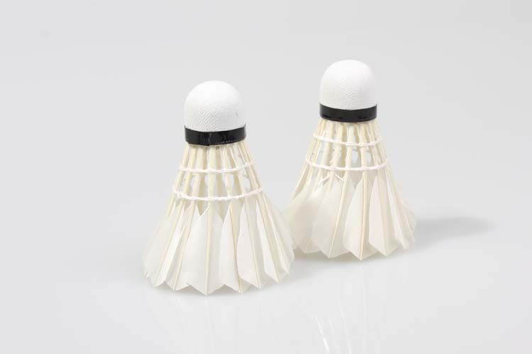 Duck curved hair badminton training with recycled wooden ball head 803-5