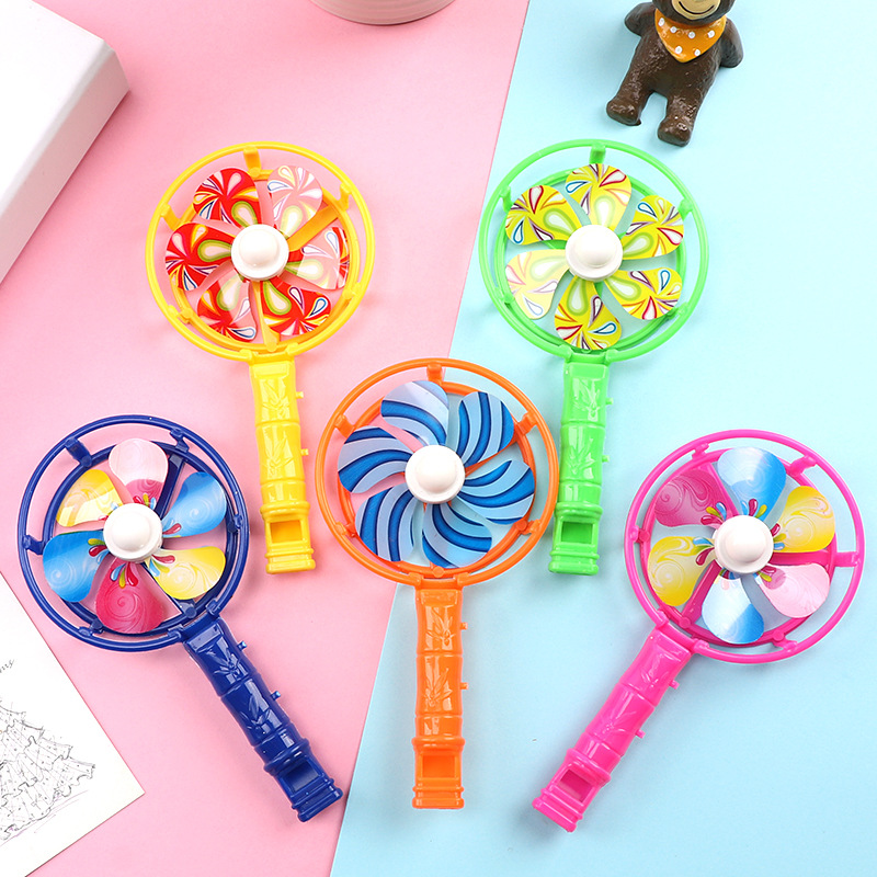 Big windmill whistle colorful whistling props candy color nostalgic toy whistle windmill colorful windmill