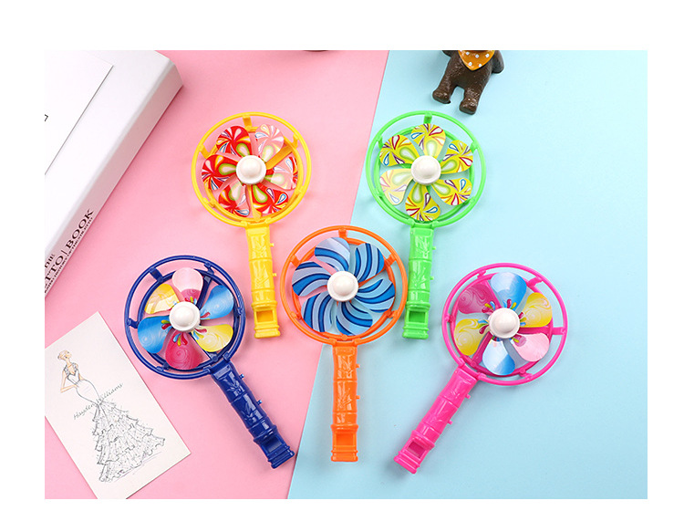 Big windmill whistle colorful whistling props candy color nostalgic toy whistle windmill colorful windmill