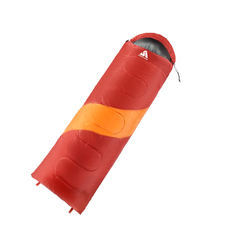 New Splicing Single Sleeping Bag Outdoor Waterproof Warm Spring and Summer Leisure Multi-Functional Camping Sleeping Bag