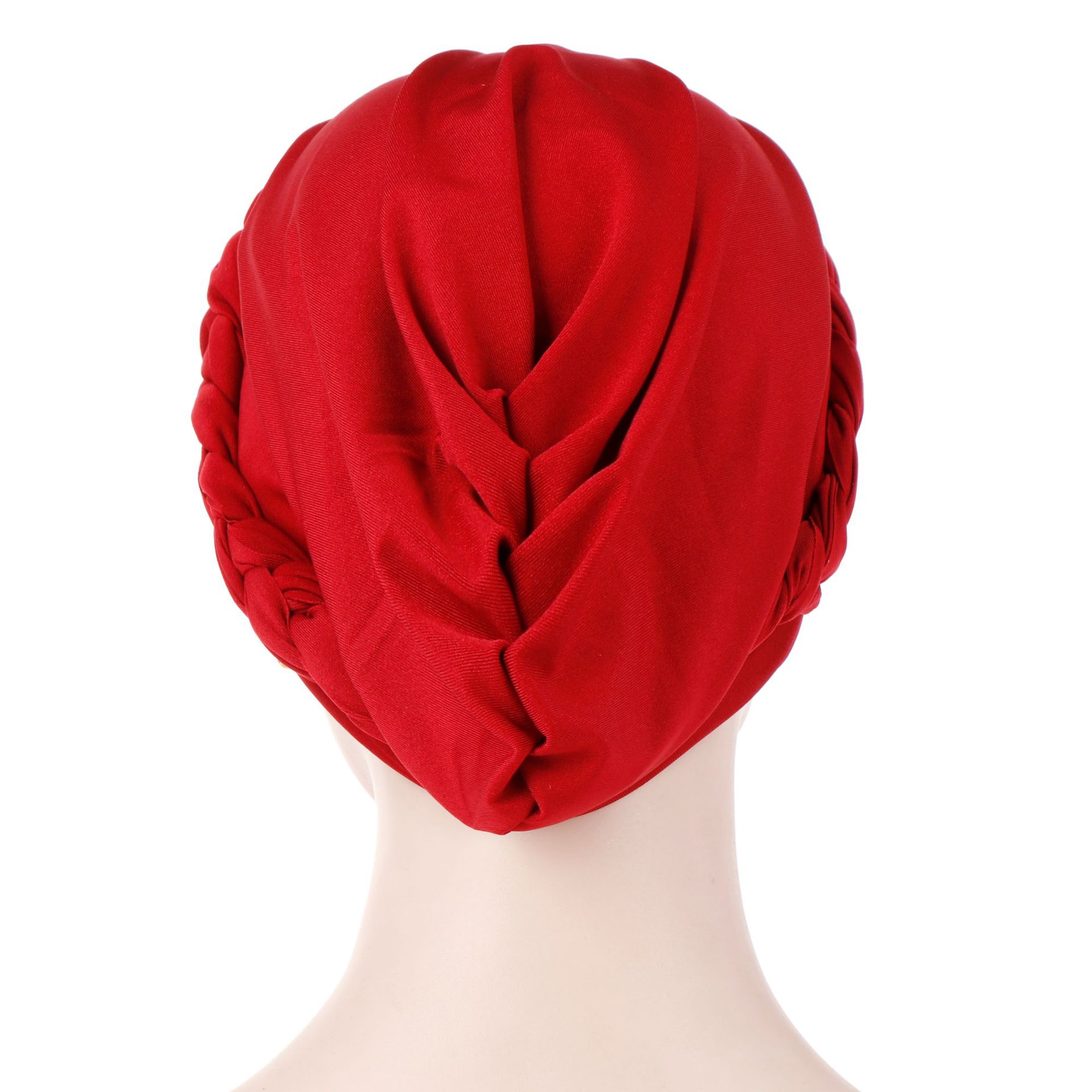 New Spring and Autumn Muslim Hooded Cap Milk Silk Monochrome Beaded Whip TamO'Shanter Spot New Spring and Autumn Muslim Hooded Cap Milk Silk Monochrome Beaded Whip TamO'Shanter Spot