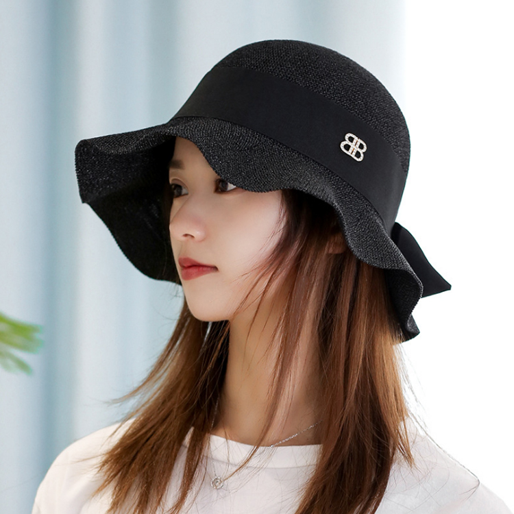 Ins Version Letter Sticker Bucket Hat Panama Hunting Hat Lit