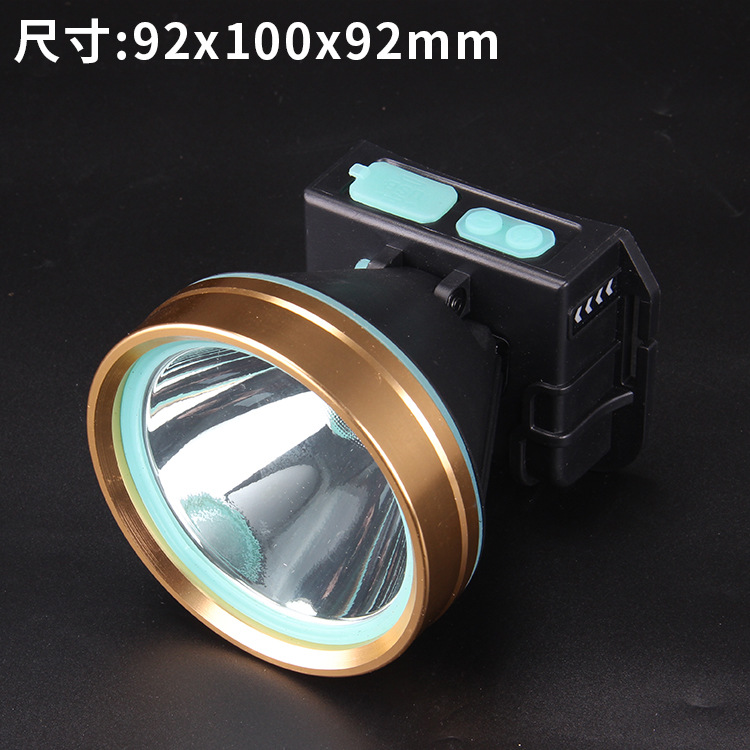 Led Strong Light Induction Headlamp Outdoor Hunting Lithium Battery Headlamp Probe Mine Head-Mounted Night Night Fish Luring Lamp