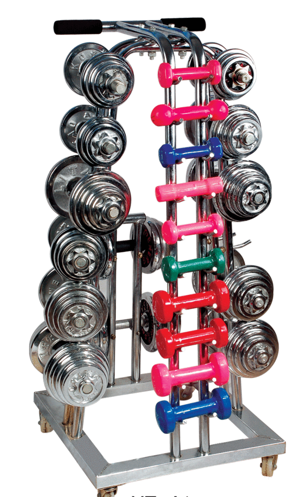 Adjustable dumbbell bench