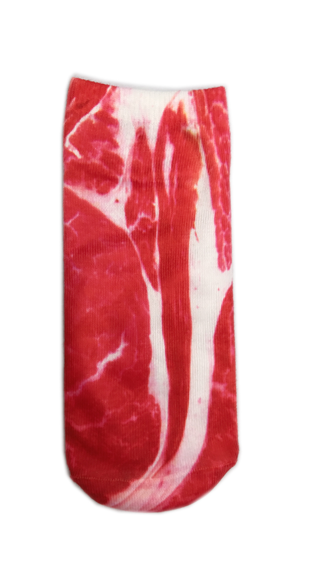 Personalized Pork Socks Creative Hunting Pork Color Socks Raw Flesh Color Men's and Women's Socks Ankle Socks Factory Direct Supply