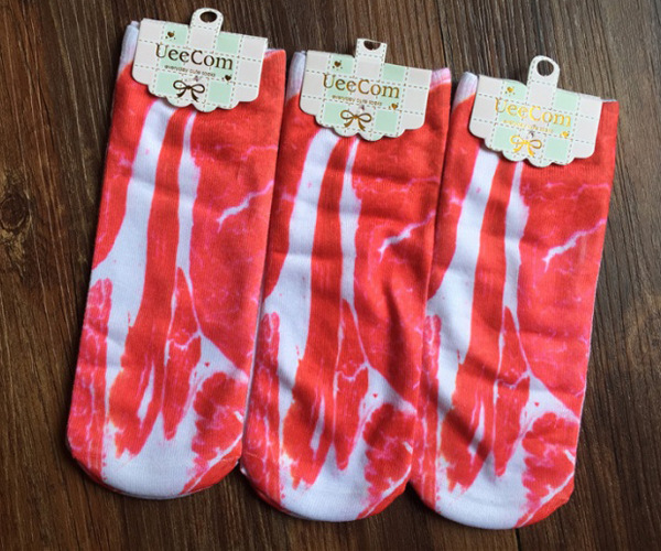 Personalized Pork Socks Creative Hunting Pork Color Socks Raw Flesh Color Men's and Women's Socks Ankle Socks Factory Direct Supply