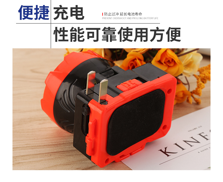 Rechargeable LED Lithium Battery Headlights Spotlight Outdoor Adventure Hunting Glare Long-Range Headlights Factory Wholesale
