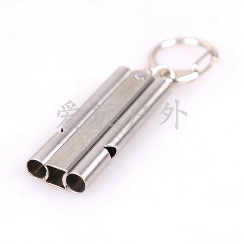 Outer burst whistle dual high frequency whistle aluminum survival whistle outdoor equipment