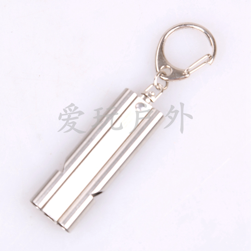 Outer burst whistle dual high frequency whistle aluminum survival whistle outdoor equipment