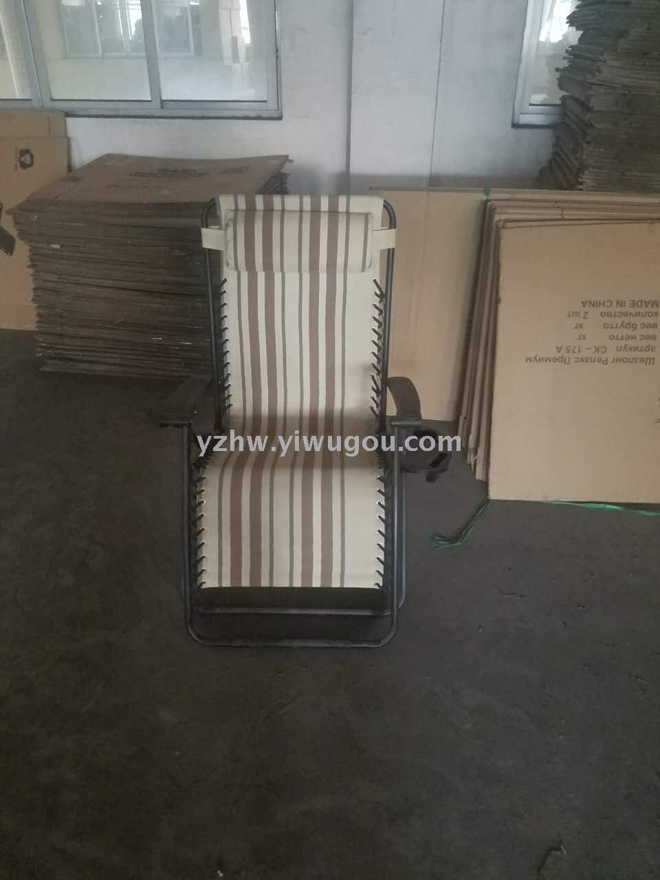 Folding Chair Beach Chair Recliner Beach Chair Leisure Chair Widened Lunch Break Chair with Coffee Table in Stock