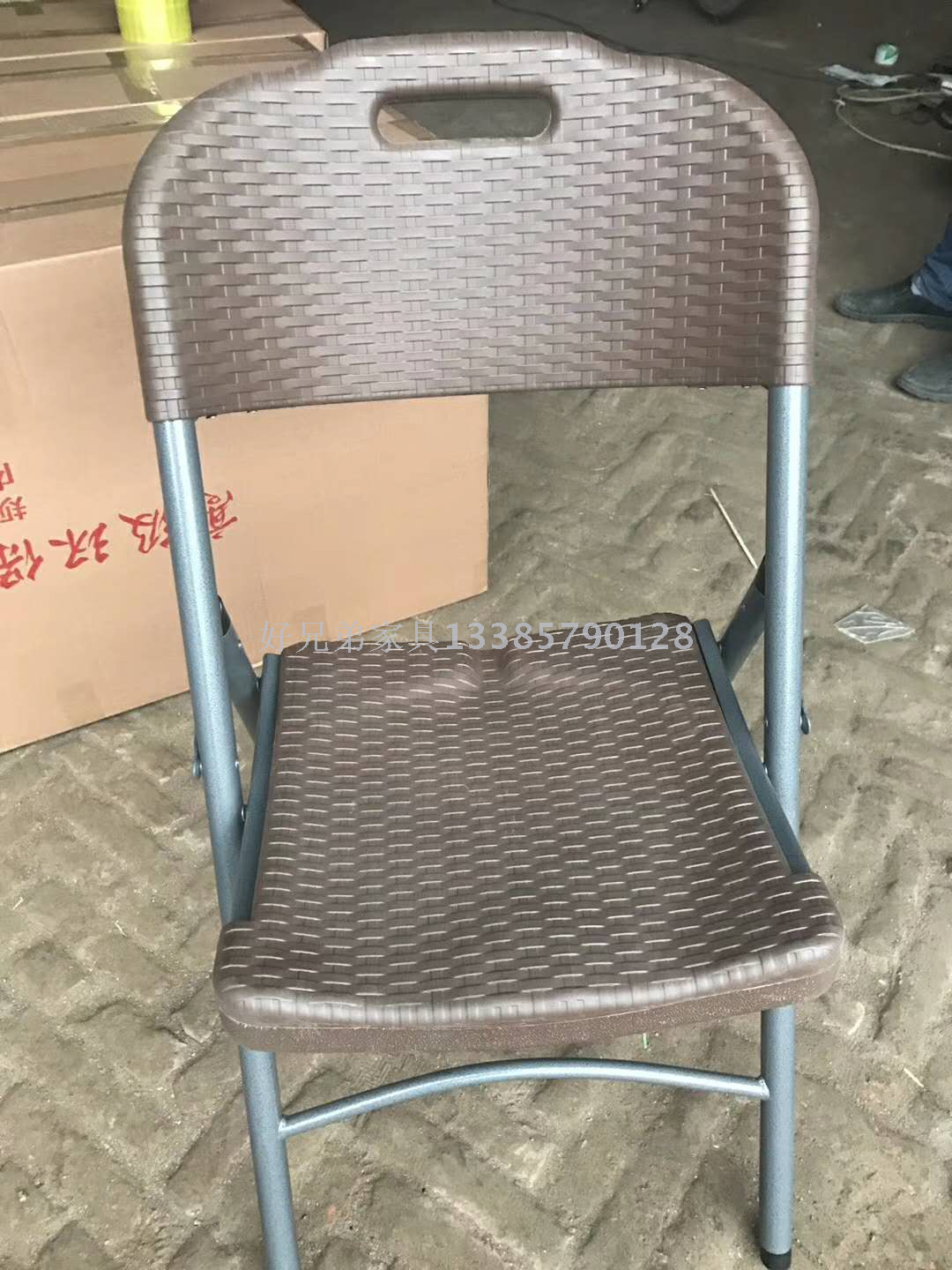 New Woven Rattan Reinforced Folding Chair Outdoor Recliner Training Chair Simple Table and Chair New Woven Rattan Reinforced Folding Chair Outdoor Recliner Training Chair Simple Table and Chair