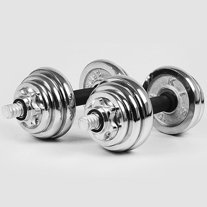 Fairton Fine Box contains 15kg 20kg electroplated dumbbell Rubber Bar Fitness Equipment