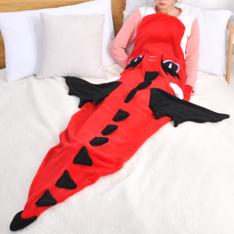 Thickened flannel mermaid blanket cartoon embroidery mermaid blanket children cartoon sleeping bag custom 60*180CM Thickened flannel mermaid blanket cartoon embroidery mermaid blanket children cartoon sleeping bag custom 60*180CM