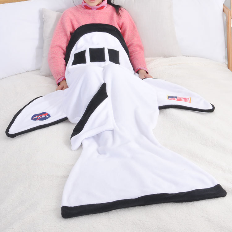 Thickened flannel mermaid blanket cartoon embroidery mermaid blanket children cartoon sleeping bag custom 60*180CM Thickened flannel mermaid blanket cartoon embroidery mermaid blanket children cartoon sleeping bag custom 60*180CM