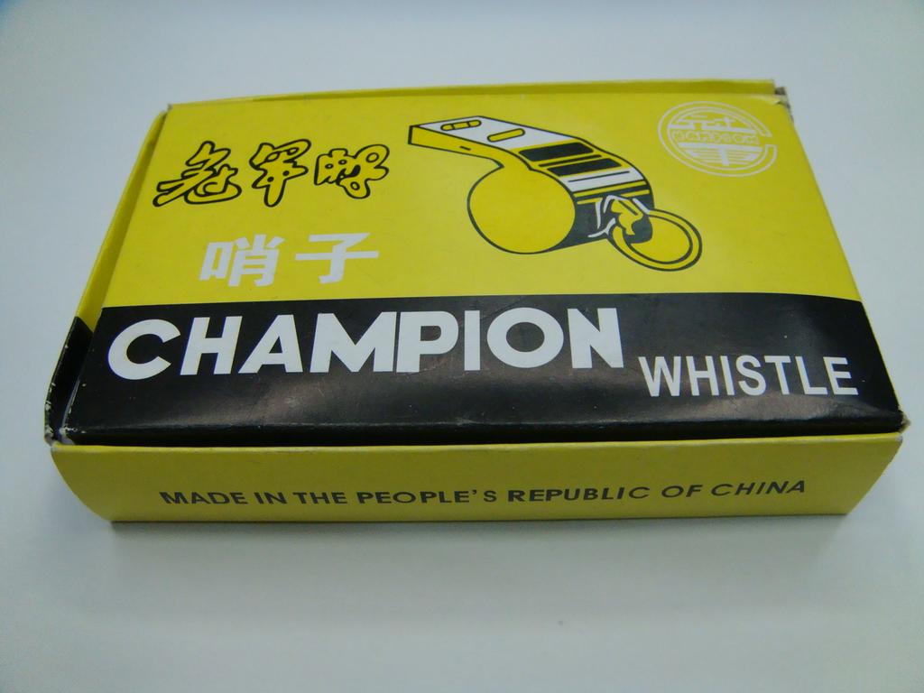 Champion boxed iron regular referees whistle sport survival whistle