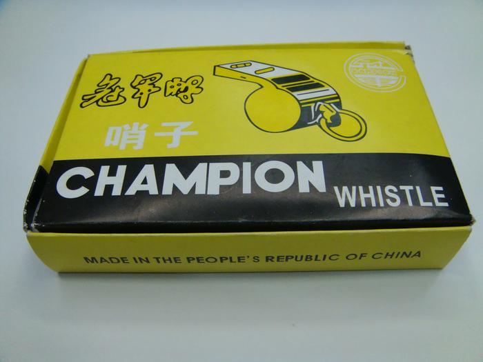 Champion boxed iron regular referees whistle sport survival whistle