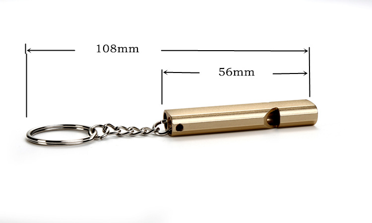Blast high frequency whistle dual survival whistle aluminum metal outdoor whistle