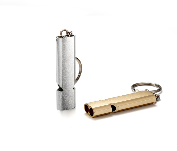 Blast high frequency whistle dual survival whistle aluminum metal outdoor whistle