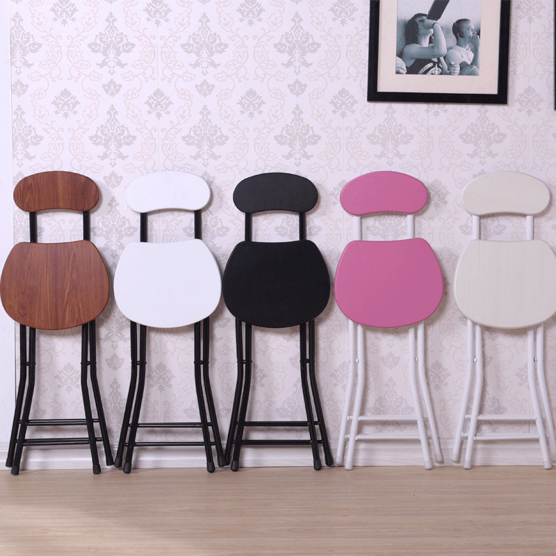 Folding Chair Modern Simple Small Stool Household Folding Chair Portable Folding Fashion Backrest Chair Simple Folding Stool