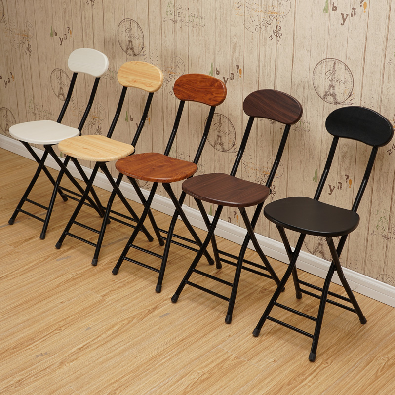 Folding Chair Modern Simple Small Stool Household Folding Chair Portable Folding Fashion Backrest Chair Simple Folding Stool