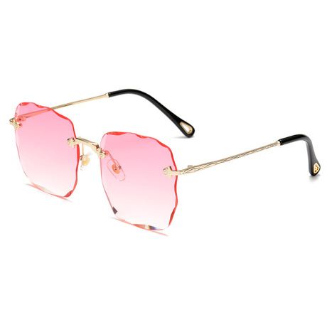 New 2020 boxy gradient women&#039;s fashion retro retro uv-proof polygon web celebrity glasses