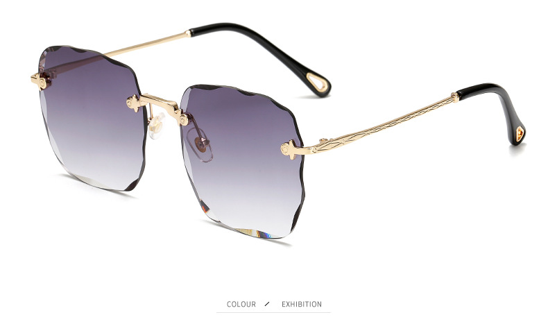 New 2020 boxy gradient women's fashion retro retro uv-proof polygon web celebrity glasses New 2020 boxy gradient women's fashion retro retro uv-proof polygon web celebrity glasses