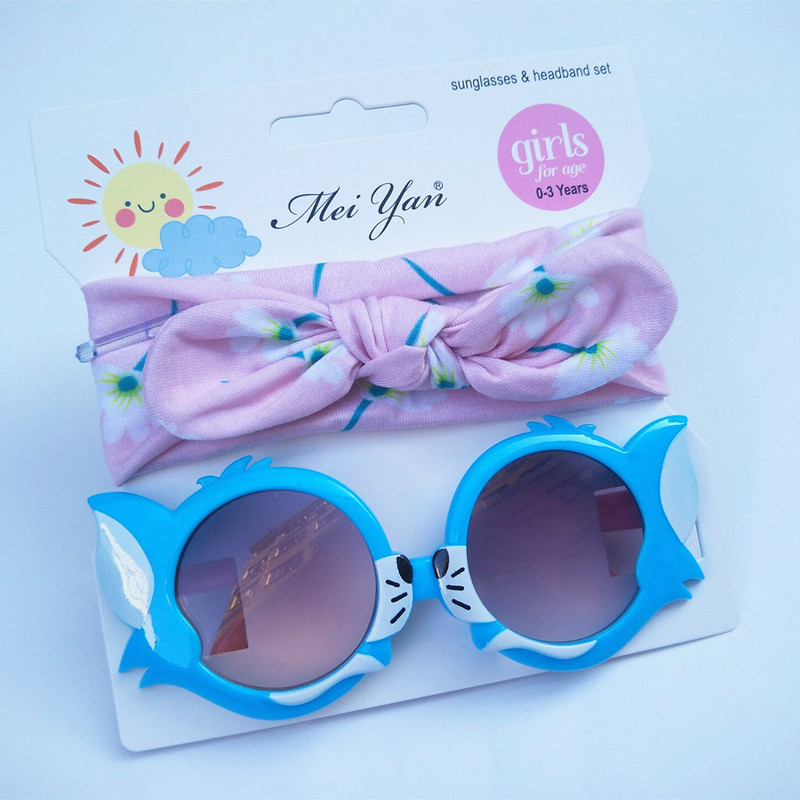 Children's Hair Band Sunglasses Set Kitty Cartoon Sunglasses Children's Outdoor UV-Proof Sunglasses Children's Hair Band Sunglasses Set Kitty Cartoon Sunglasses Children's Outdoor UV-Proof Sunglasses