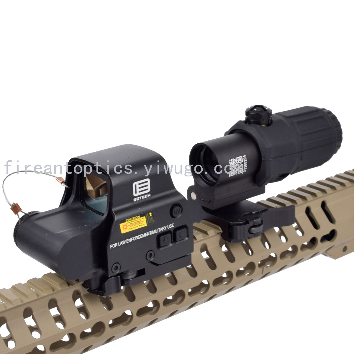 Red Dot Scope 558+G33 Holographic Black Aluminum Metal Combination Outdoor Hunting Tactics For quick installation