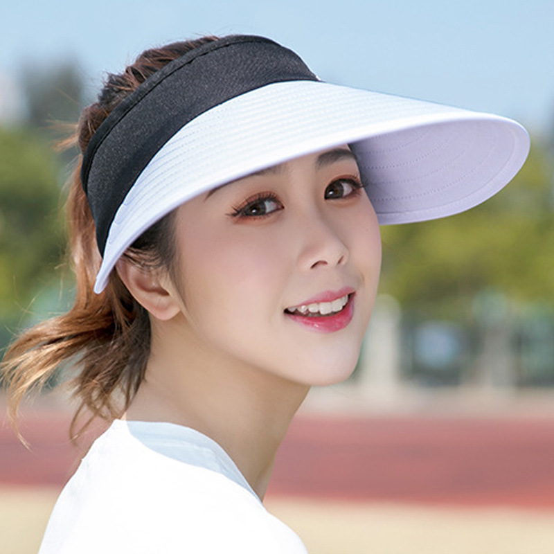 2021 New Topless Hat Fashion Sun Hat Women &#039;S Summer Beach Hat Sun Protection Hat Outdoor UV-Proof Sun Hat