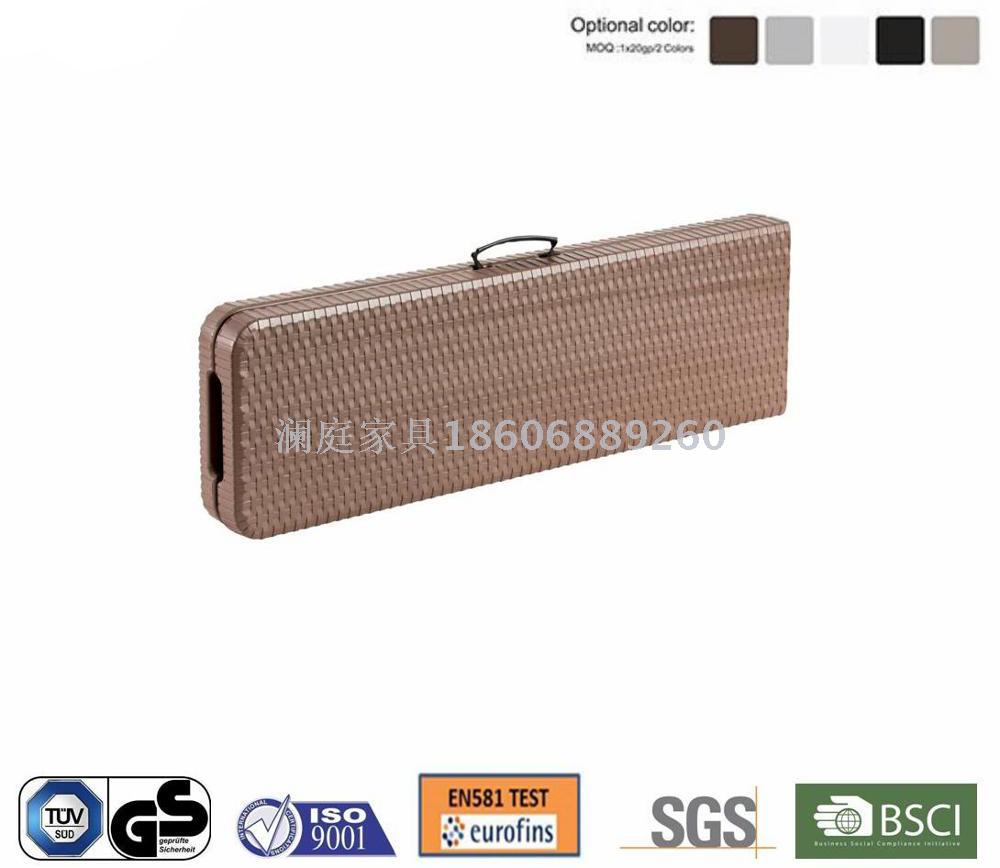 Garden outdoor bench, rattan plastic chair, outdoor rattan plastic folding chair bench