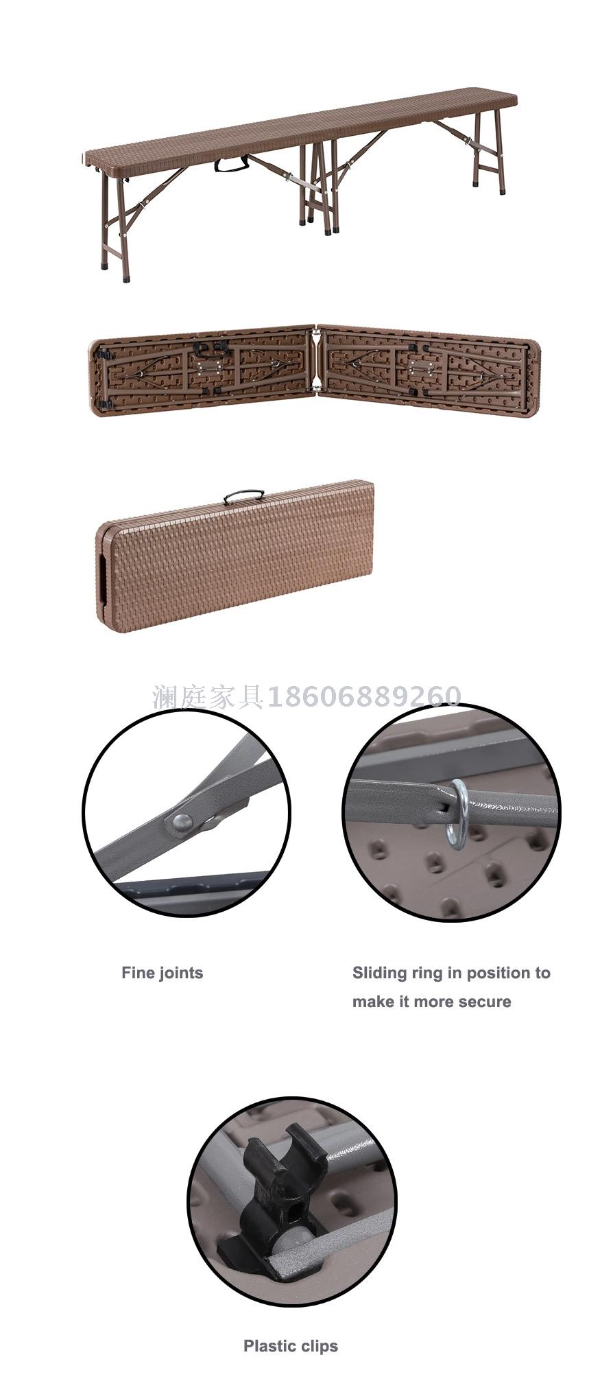 Garden outdoor bench, rattan plastic chair, outdoor rattan plastic folding chair bench Garden outdoor bench, rattan plastic chair, outdoor rattan plastic folding chair bench