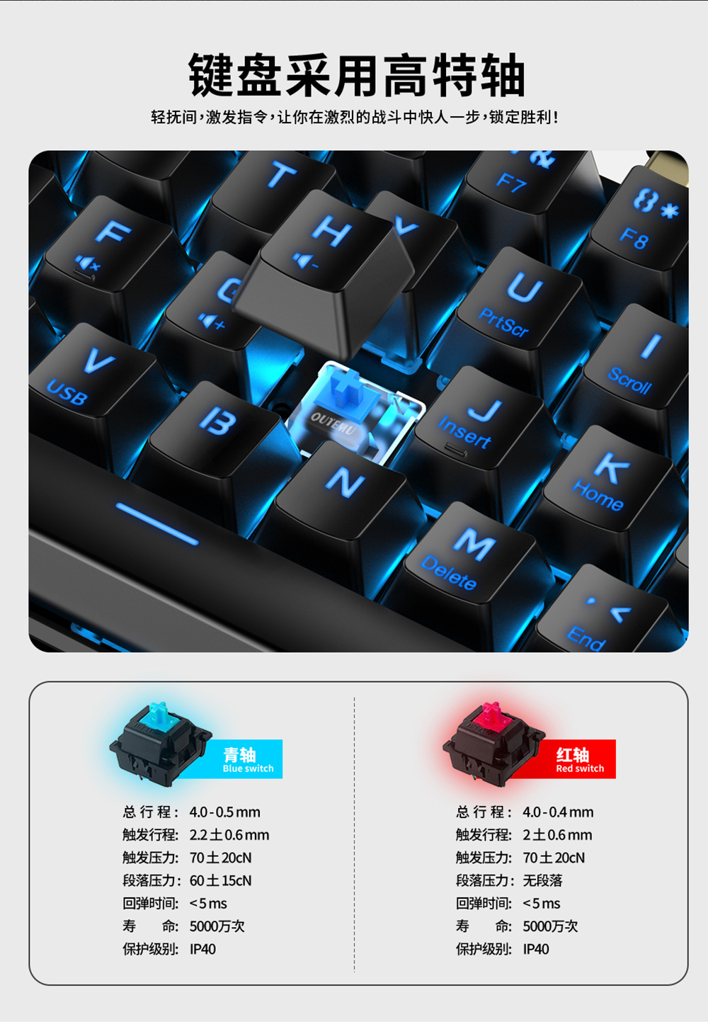 Cross-Border Hunting Engine S61 Bluetooth Wired Mechanical Keyboard 61 Keyboard 60% Game Office RGB Keyboard Cross-Border Hunting Engine S61 Bluetooth Wired Mechanical Keyboard 61 Keyboard 60% Game Office RGB Keyboard