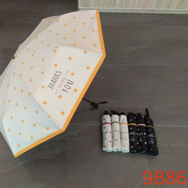 Annuoshu 0 Transparent Vinyl Sun Protective UV-Proof Sun Umbrella Simple Printing Rain and Rain Dual-Use Folding Umbrella Tide Annuoshu 0 Transparent Vinyl Sun Protective UV-Proof Sun Umbrella Simple Printing Rain and Rain Dual-Use Folding Umbrella Tide