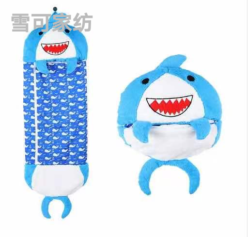 Animal Sleeping Bag Wrapped Anti-Kick Children Sleeping Bag Storage Pillow Variable Sleeping Bag 50*140 Export Hot