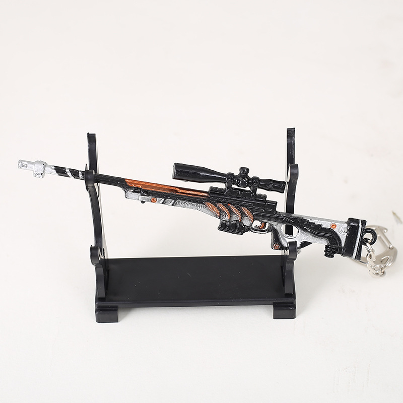PUBG Game Peripheral Metal Weapon Model Keychain AKM 98K Jesus Survival 12cm Gift Pendant PUBG Game Peripheral Metal Weapon Model Keychain AKM 98K Jesus Survival 12cm Gift Pendant