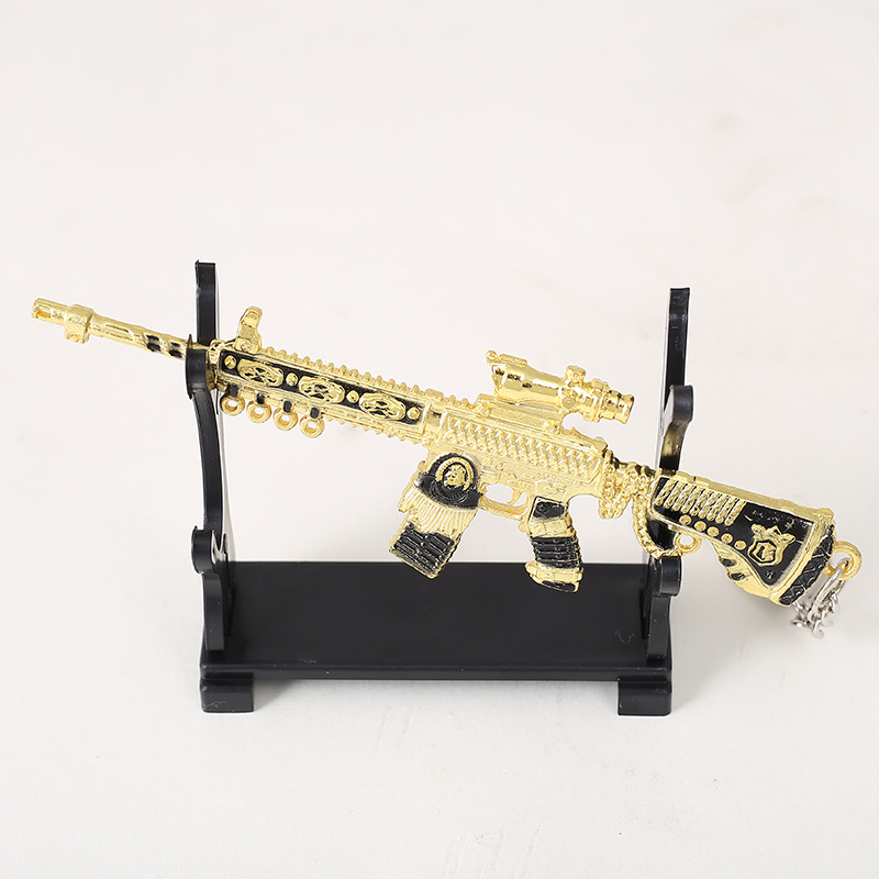 PUBG Game Peripheral Metal Weapon Model Keychain AKM 98K Jesus Survival 12cm Gift Pendant PUBG Game Peripheral Metal Weapon Model Keychain AKM 98K Jesus Survival 12cm Gift Pendant