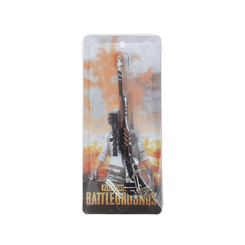 PUBG Game Peripheral Metal Weapon Model Keychain AKM 98K Jesus Survival 12cm Gift Pendant PUBG Game Peripheral Metal Weapon Model Keychain AKM 98K Jesus Survival 12cm Gift Pendant